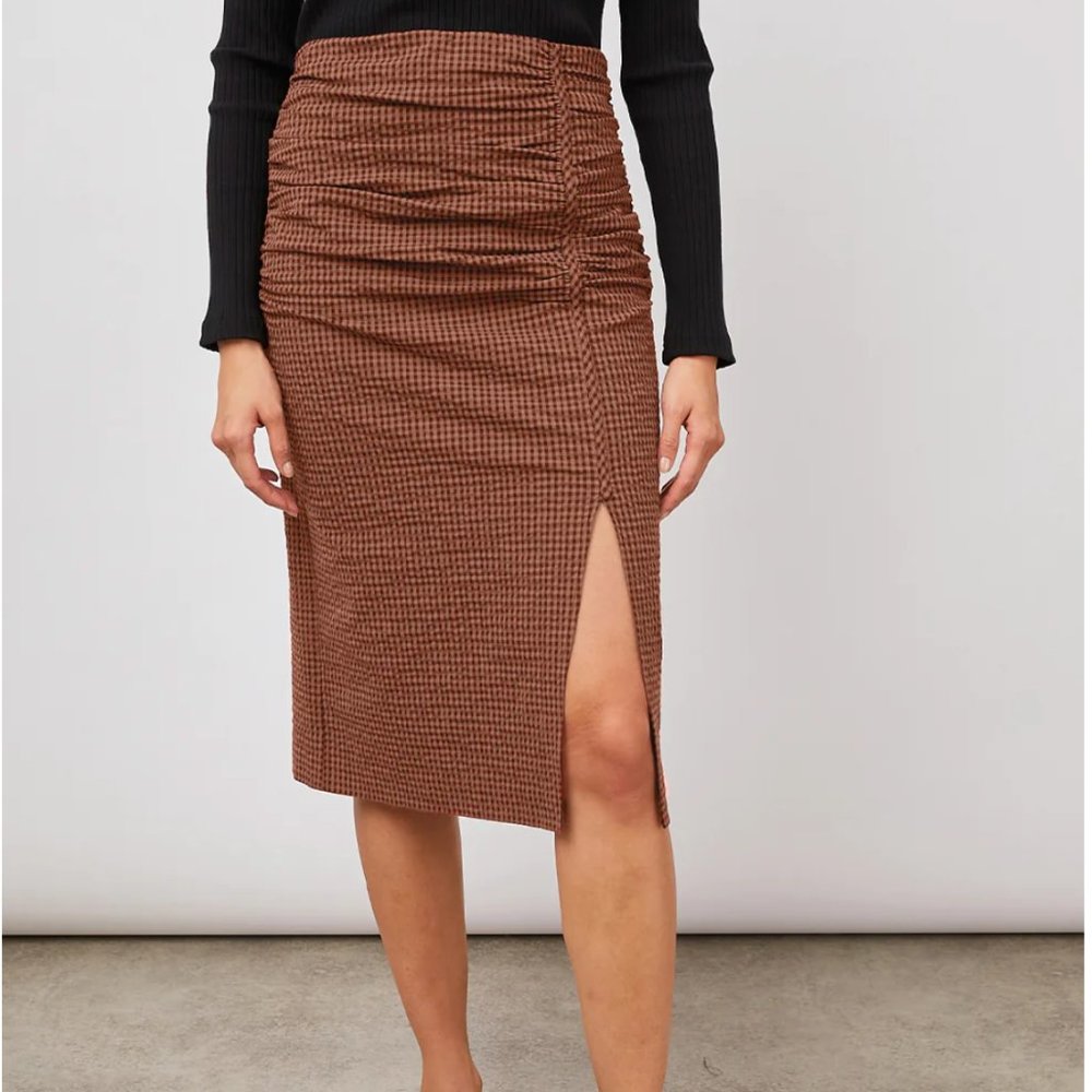 NWT Rails Luci Skirt in Russet Gingham - Picture 1 of 8